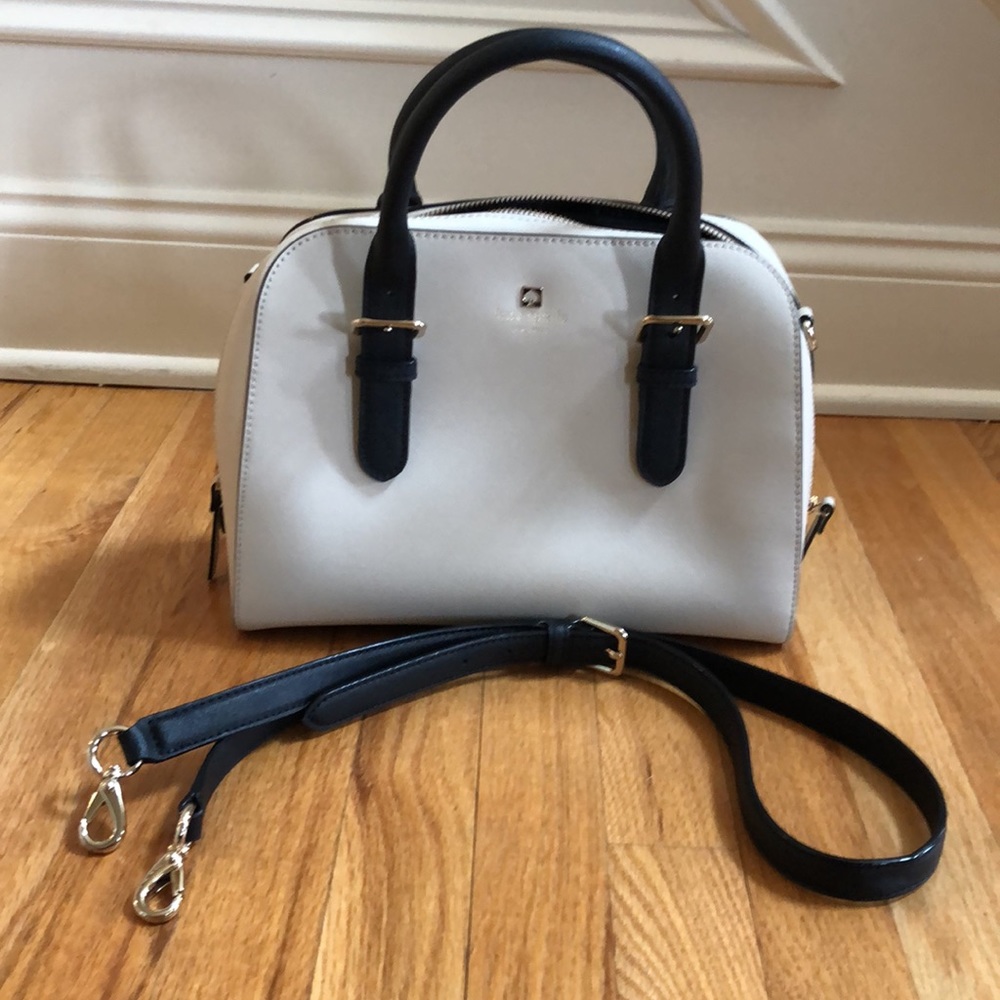 Kate Spade ♠️ Satchel bone and black - Picture 10 of 11